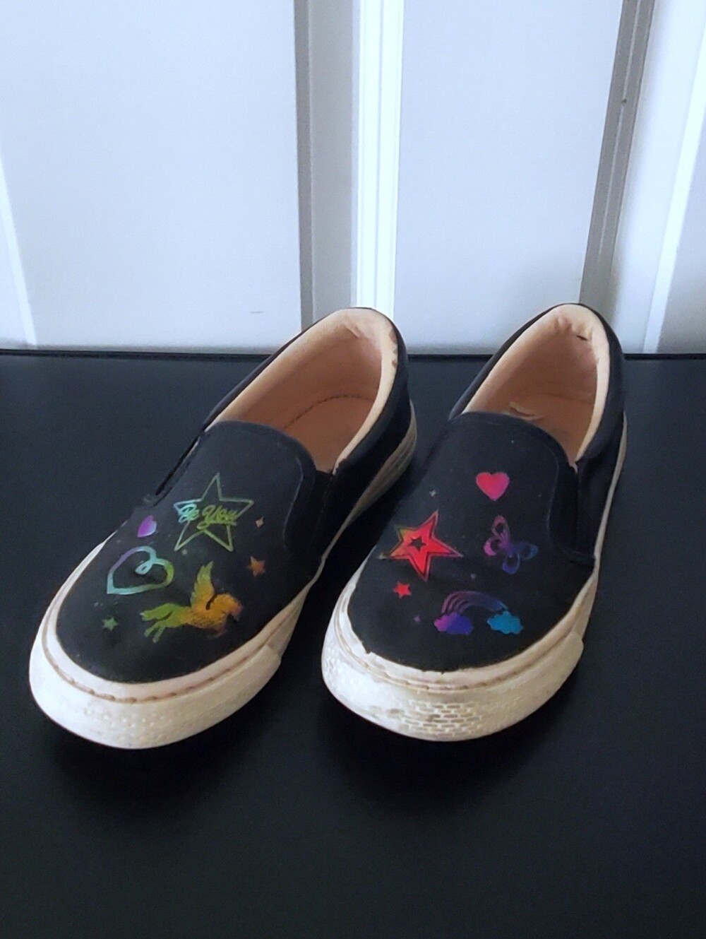 Children's Place Girl's Slip On Icon Sneakers